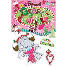 Special Granddaughter My Dinky Bear Me to You Bear Christmas Card