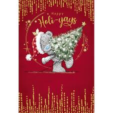Happy Holi-yays Me to You Bear Christmas Card