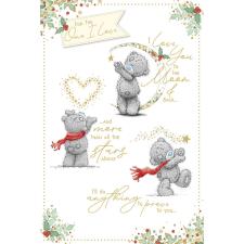 For The One I Love Me to You Bear Christmas Card