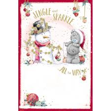 Jingle & Sparkle Me to You Bear Christmas Card