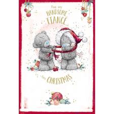 Handsome Fiancé Me to You Bear Christmas Card 