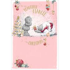 Beautiful Fianc&#233;e Me to You Bear Christmas Card