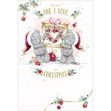 One I Love Me to You Bear Christmas Card