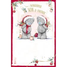 Son & Partner Me to You Bear Christmas Card
