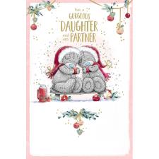 Daughter &amp; Partner Me to You Bear Christmas Card