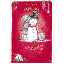 Grandson Me to You Bear Christmas Card