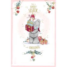 Lovely Sister Me to You Bear Christmas Card