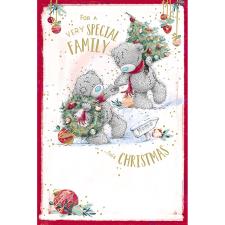 Special Family Me to You Bear Christmas Card