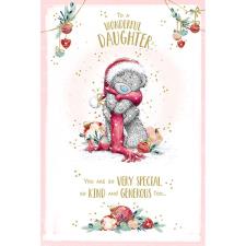 Wonderful Daughter Me to You Bear Christmas Card