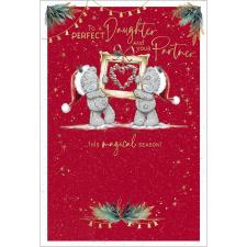 Daughter &amp; Partner Me to You Bear Christmas Card