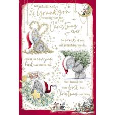 Brilliant Grandson Verse Me to You Bear Christmas Card