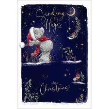 Sending Big Hugs Me to You Bear Christmas Card