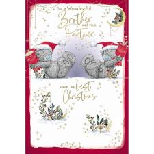 Wonderful Brother &amp; Partner Me to You Bear Christmas Card
