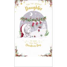 Daughter 1st Christmas Me to You Bear Christmas Card
