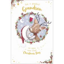 Grandson 1st Christmas Me to You Bear Christmas Card