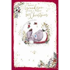 Grandson&#39;s 1st Christmas Me to You Bear Christmas Card