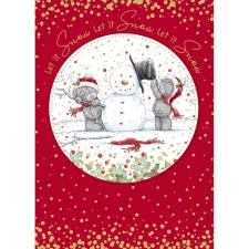 Let it Snow Me to You Bear Christmas Card
