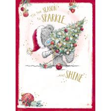 Season Sparkle Me to You Bear Christmas Card