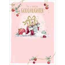 Goddaughter Me to You Bear Christmas Card