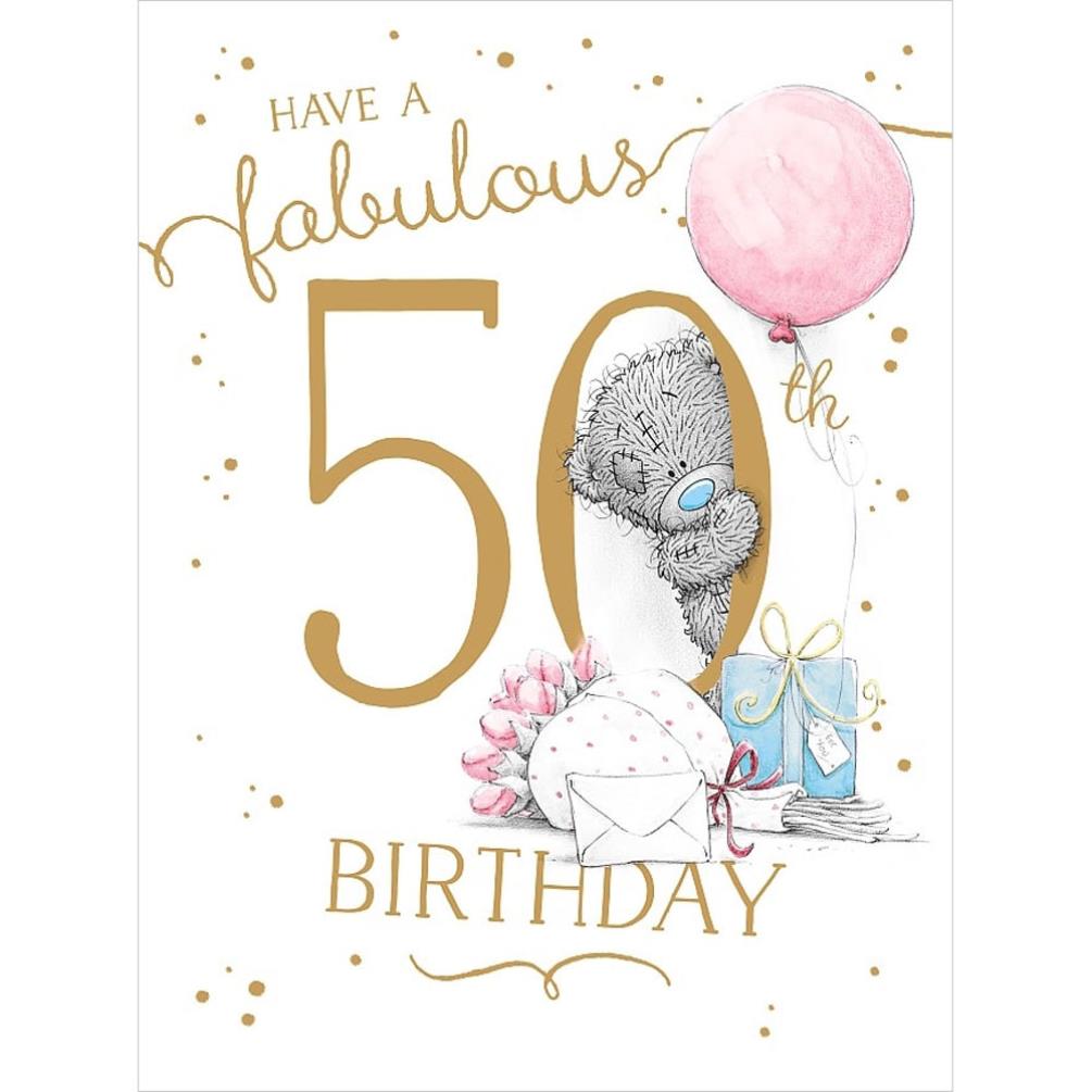 Fabulous 50th Large Me to You Bear Birthday Card (A01LS122) : Me to You ...