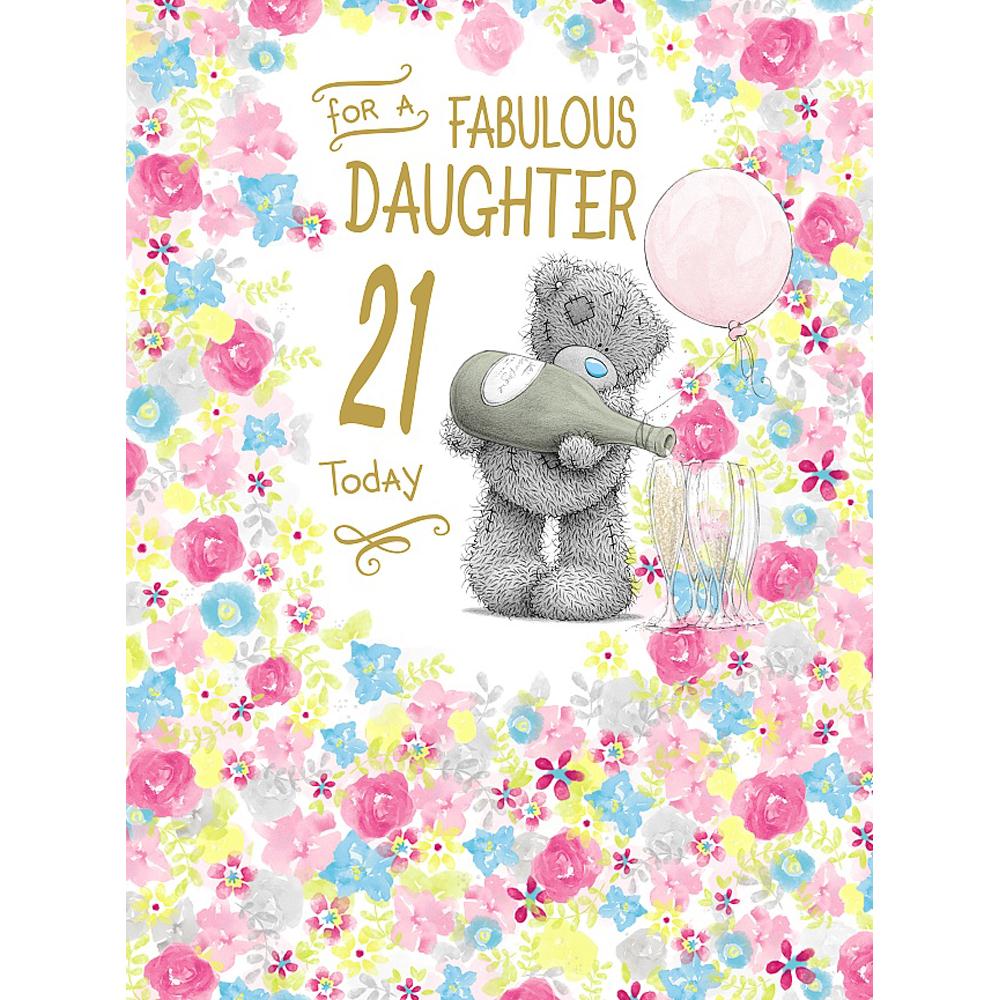 daughter 21st birthday large me to you bear card a01lz054 me to