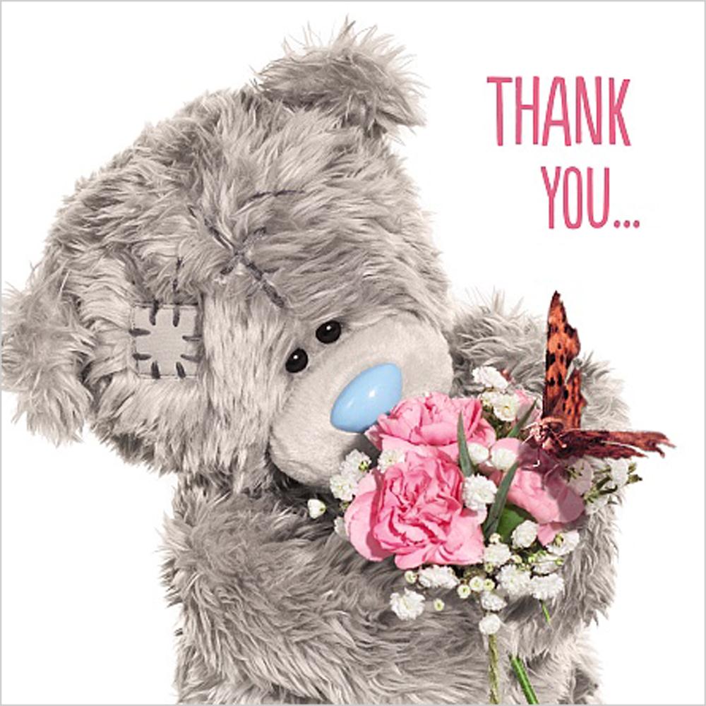 3D Holographic Thank You Me to You Bear Card (A93VZ062) : Me to You ...