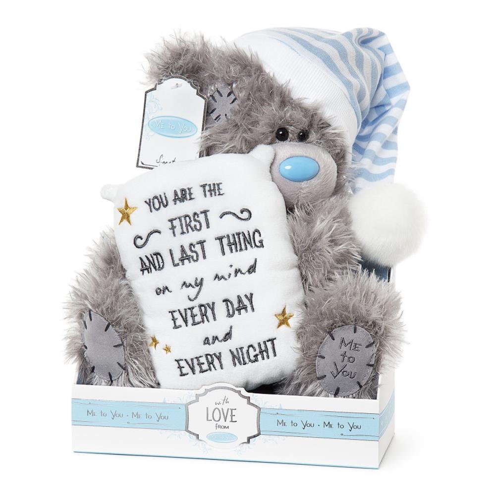 9" First & Last Thing On My Mind Pillow Me to You Bear (G01W6373) : Me to You Bears Online Store.