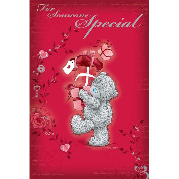 Carte De Saint-Valentin Me To You - Tatty Teddy "Kiss Me Hug Me" Avec Ourson Serrant Un Cœur, Neuf Sous Emballage
