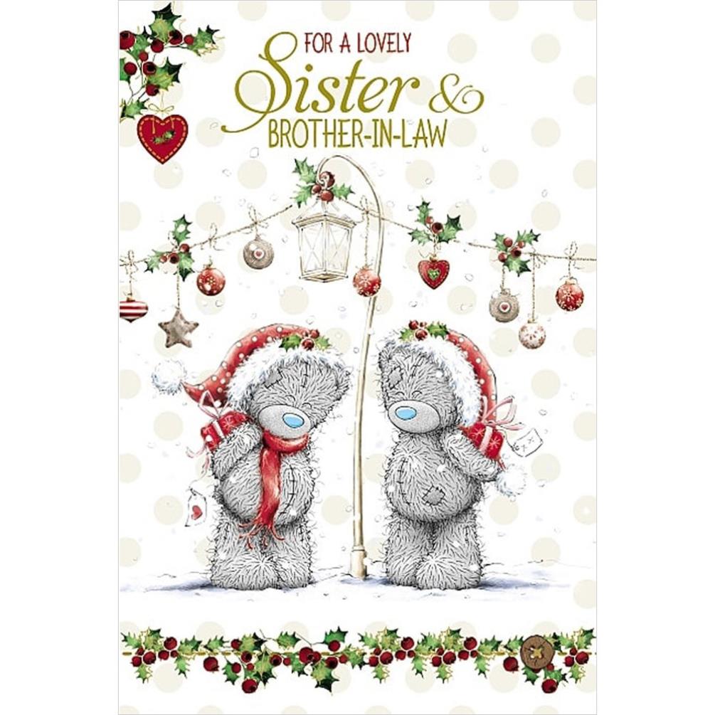 Sister and Brother in Law Me to You Bear Christmas Card ...