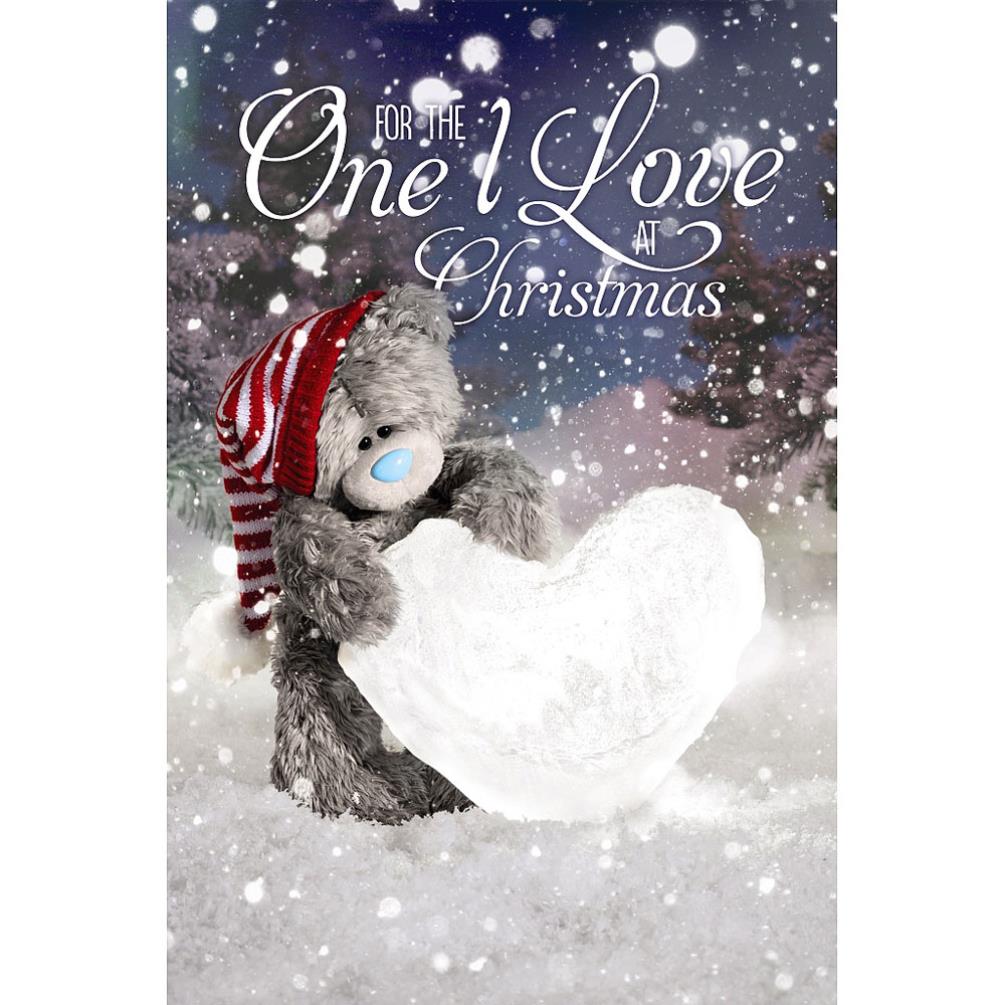 3D Holographic One I Love Me to You Bear Christmas Card (X93MZ041) : Me