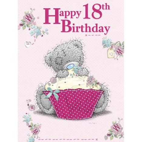 Me To You  Tatty Teddy "18th" Birthday Card ~ Bear With Key