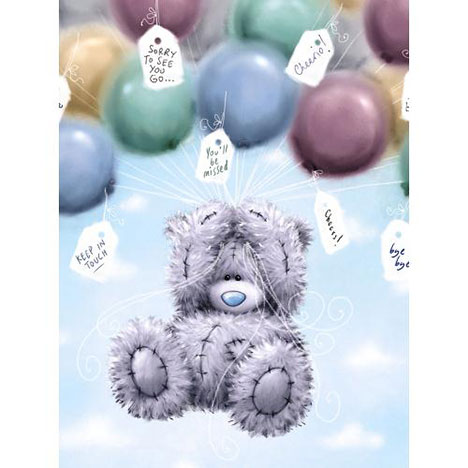 Tatty Teddy and Balloons Large Me to You Bear Leaving Card A77LS005 Me to You Online