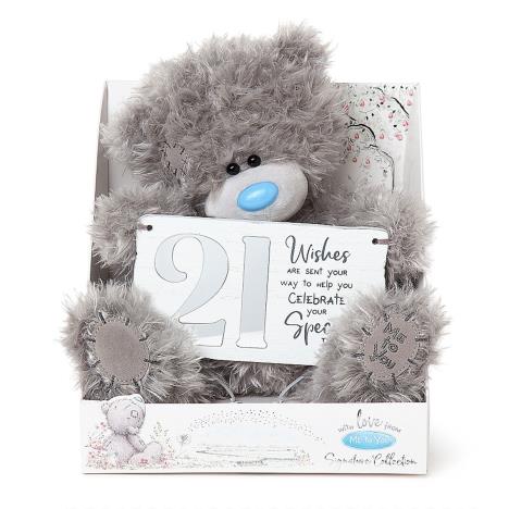 9&quot; Holding 21st Birthday Plaque Me to You Bear