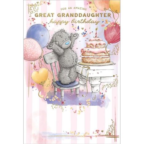 Amazing Great Granddaughter Me to You Bear Birthday Card
