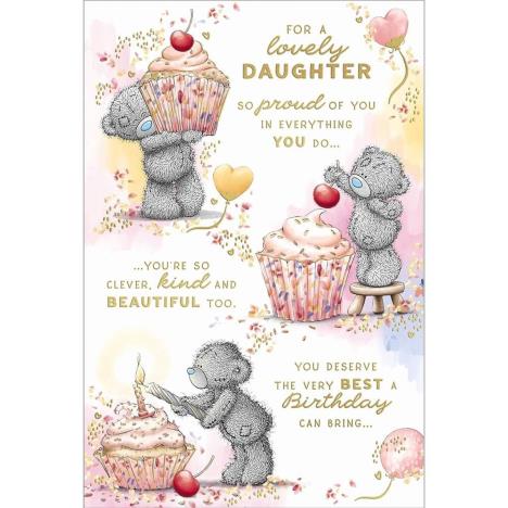 Lovely Daughter Verse Me to You Bear Birthday Card