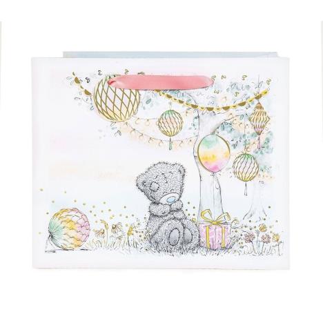 Bear with Present & Balloons Me to You Bear Medium Gift Bag