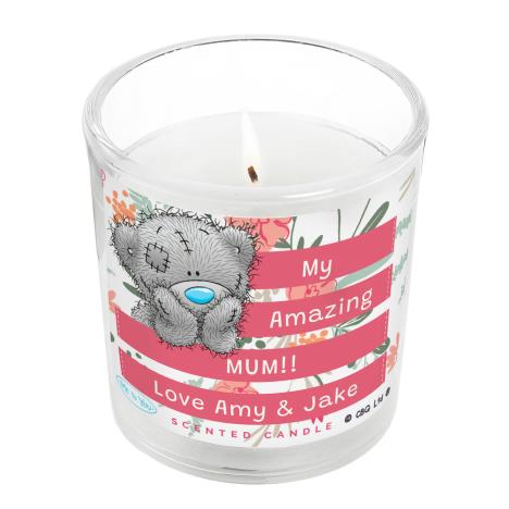 Personalised Me to You Bear Floral Scented Jar Candle