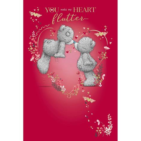 Heart Flutter Me to You Bear Valentine's Day Card