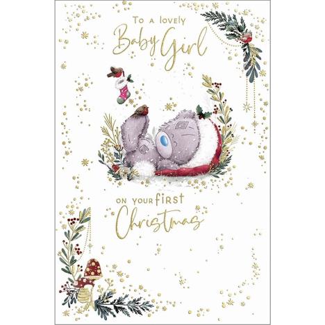Baby Girl&#39;s 1st Christmas Me to You Bear Christmas Card