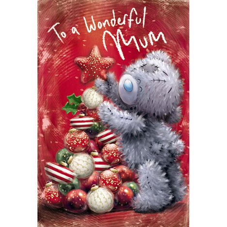 Me To You Tatty Teddy Christmas Card To An Amazing Mammy, Tatty Teddy